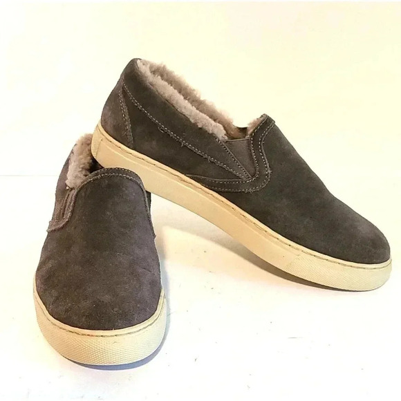 COUGAR Waterproof SUEDE SLIP-ON SHOES -SHEARLING LINED FAWN SZ 8 M - Picture 1 of 11